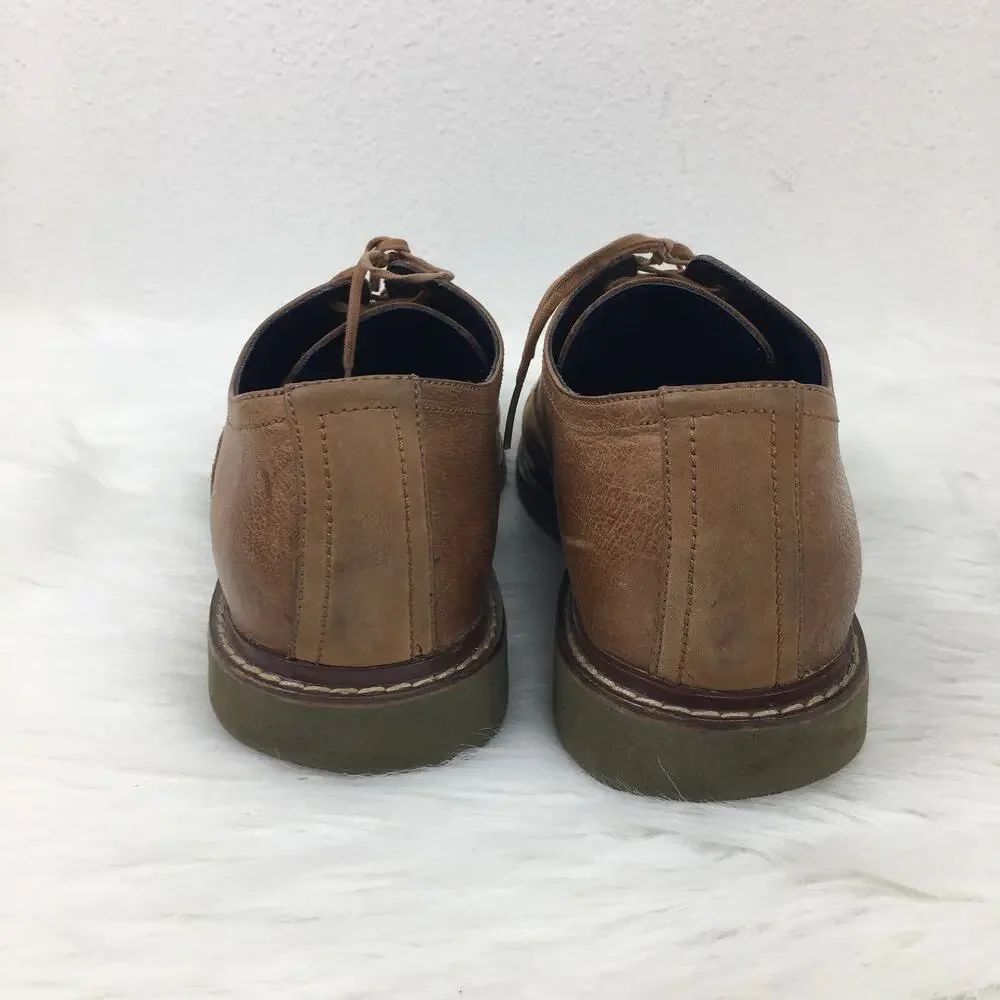 Cole Haan Men NikeAir Oxfords Tan Suede Brown Dress Shoes 10 M